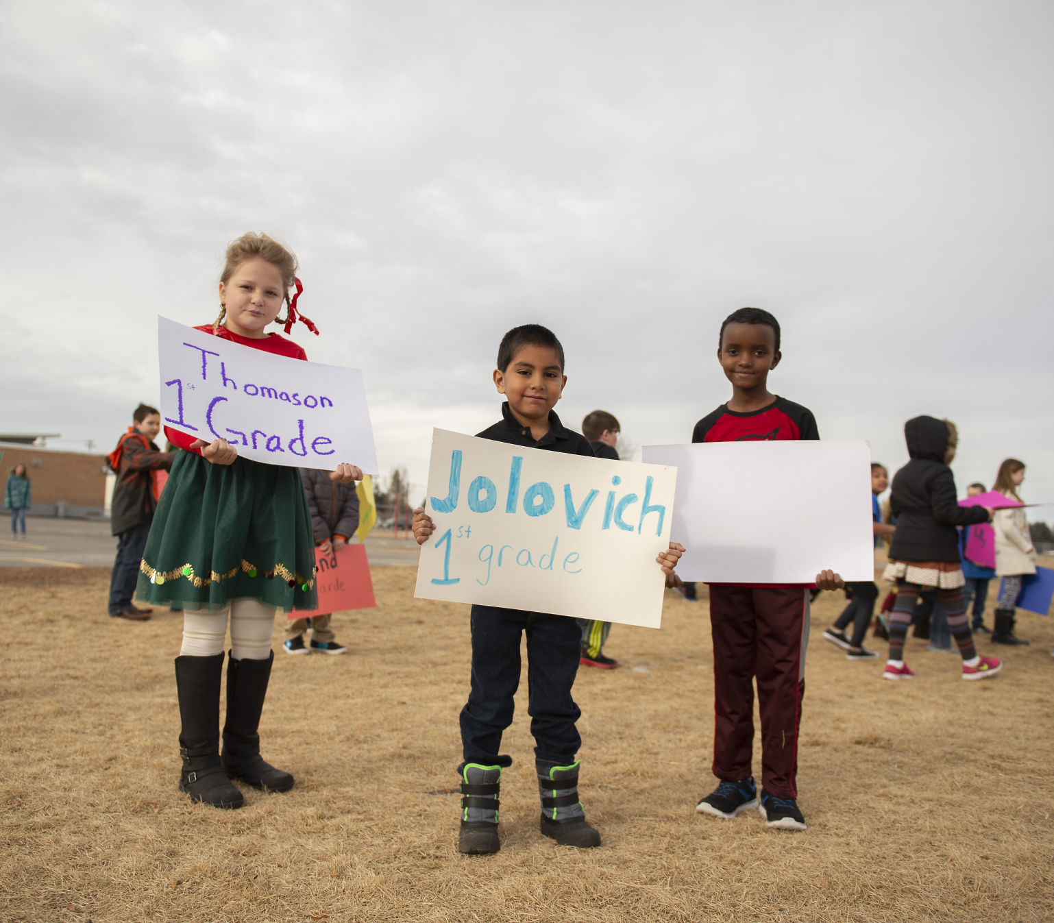 Elementary students meet their pen-pals